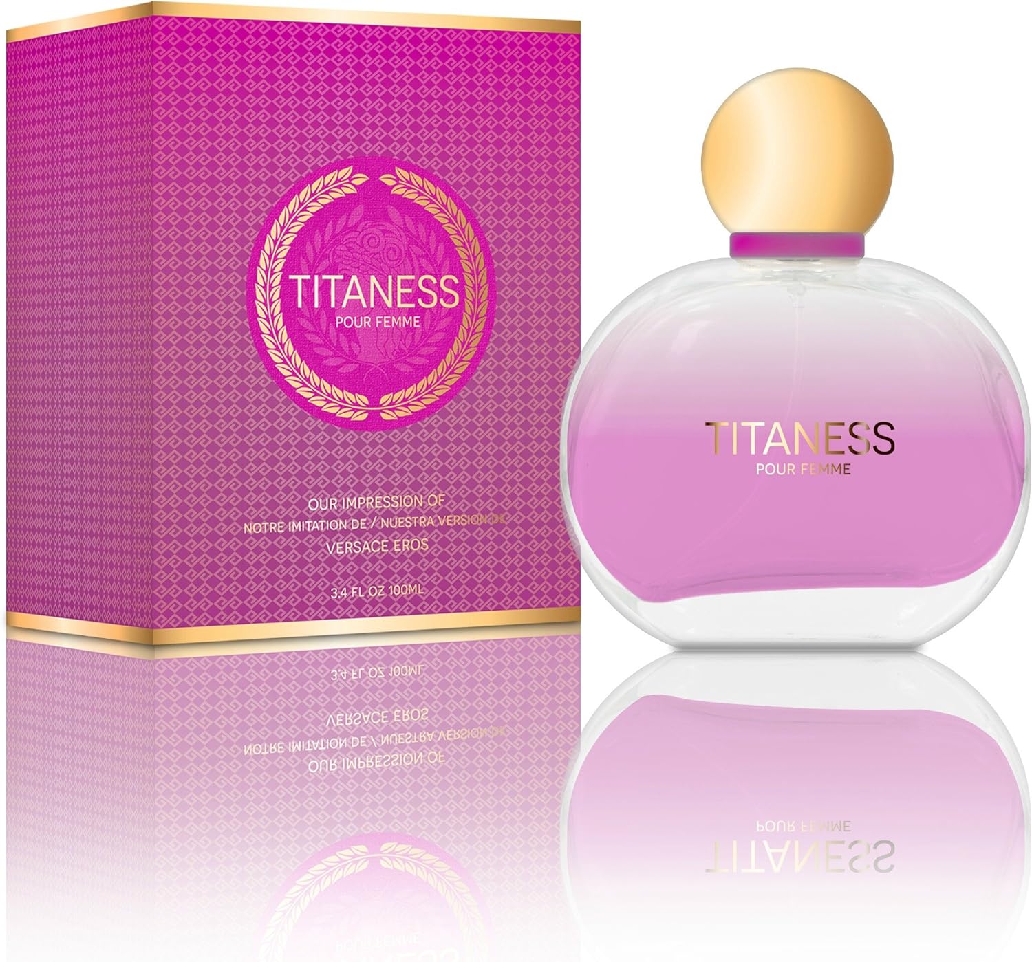 Eros Pour Femme Eau de Parfum Spray, 3.4 oz