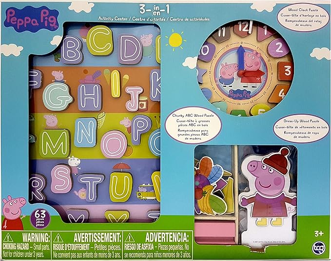 peppa pig clock puzzle