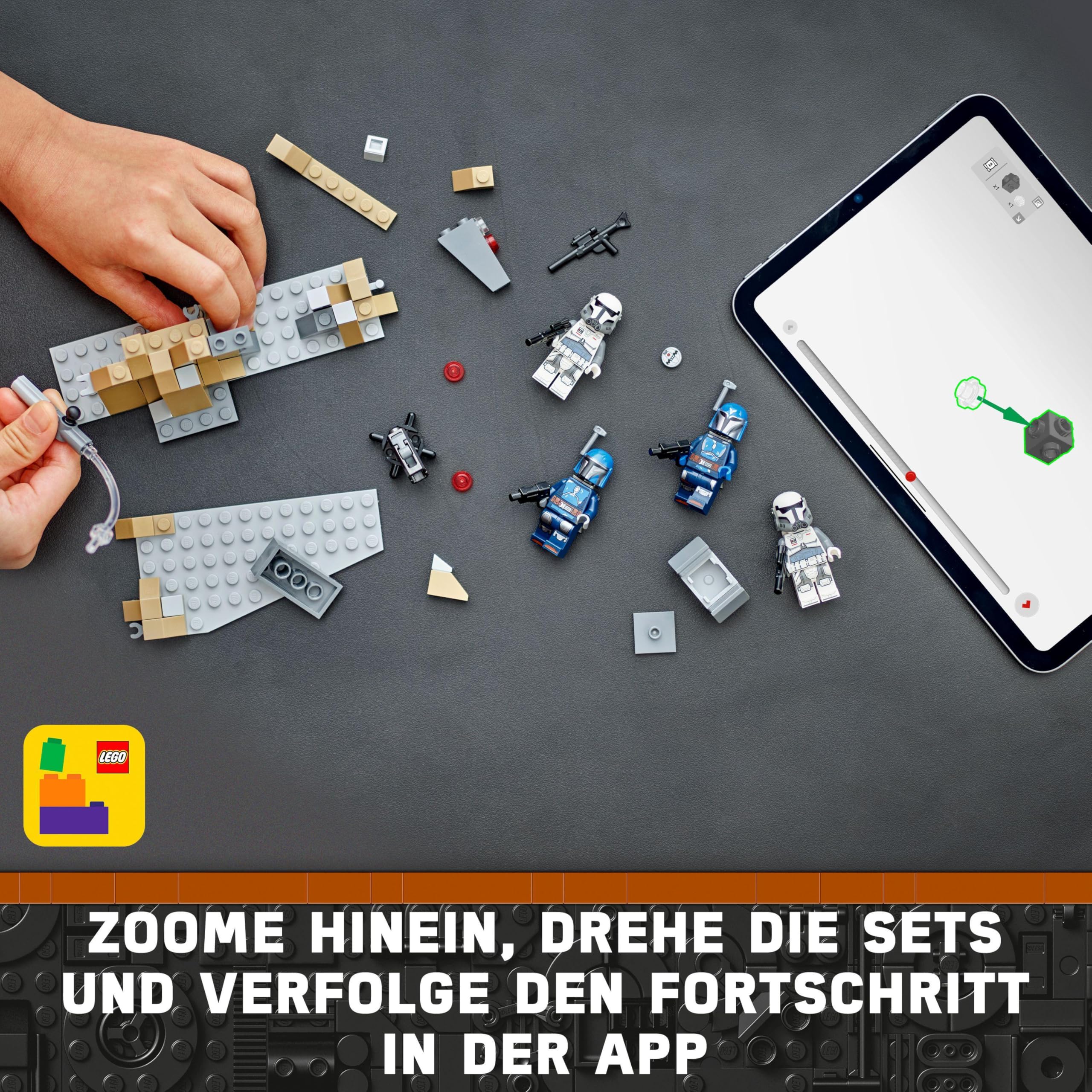 LEGO Star Wars: The Mandalorian Hinterhalt auf Mandalore Battle Pack, Abenteuer-Bauspielzeug für Kinder, Action-Spielset zum Sammeln, Geschenkidee für Jungen und Mädchen 75373 8