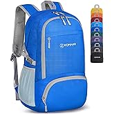 ZOMAKE Lightweight Packable Backpack 30L, Foldable Hiking Backpacks Water Resistant Compact Folding Daypack for Travel(Dark Blue)