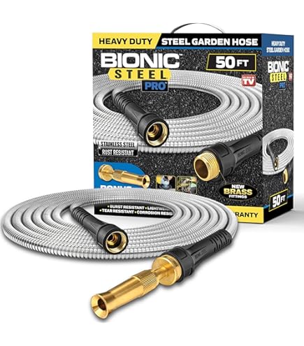 Amazon.com : BIONIC STEEL 50 Ft Metal Garden Hose with