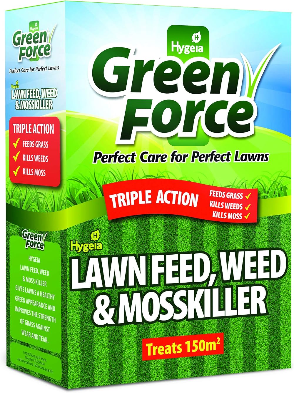 Greenforce P21028A Fertilizer Weed Moss Killer Greens Lawn Grey 26.5 x 16 x 8 cm