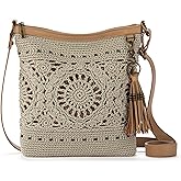 The Sak Lucia Crossbody Bag in Crochet, Convertible Purse with Adjustable Shoulder Strap