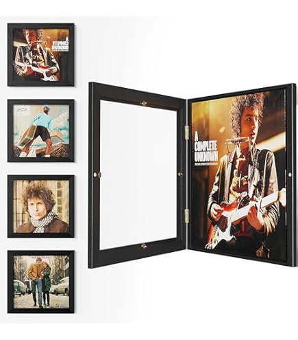 Vinyl Grammofoonplaat Frame 3 Stuks - 30,5 X 30,5 Cm LP Display Met Voorkant Opening, Hout & Acryl
