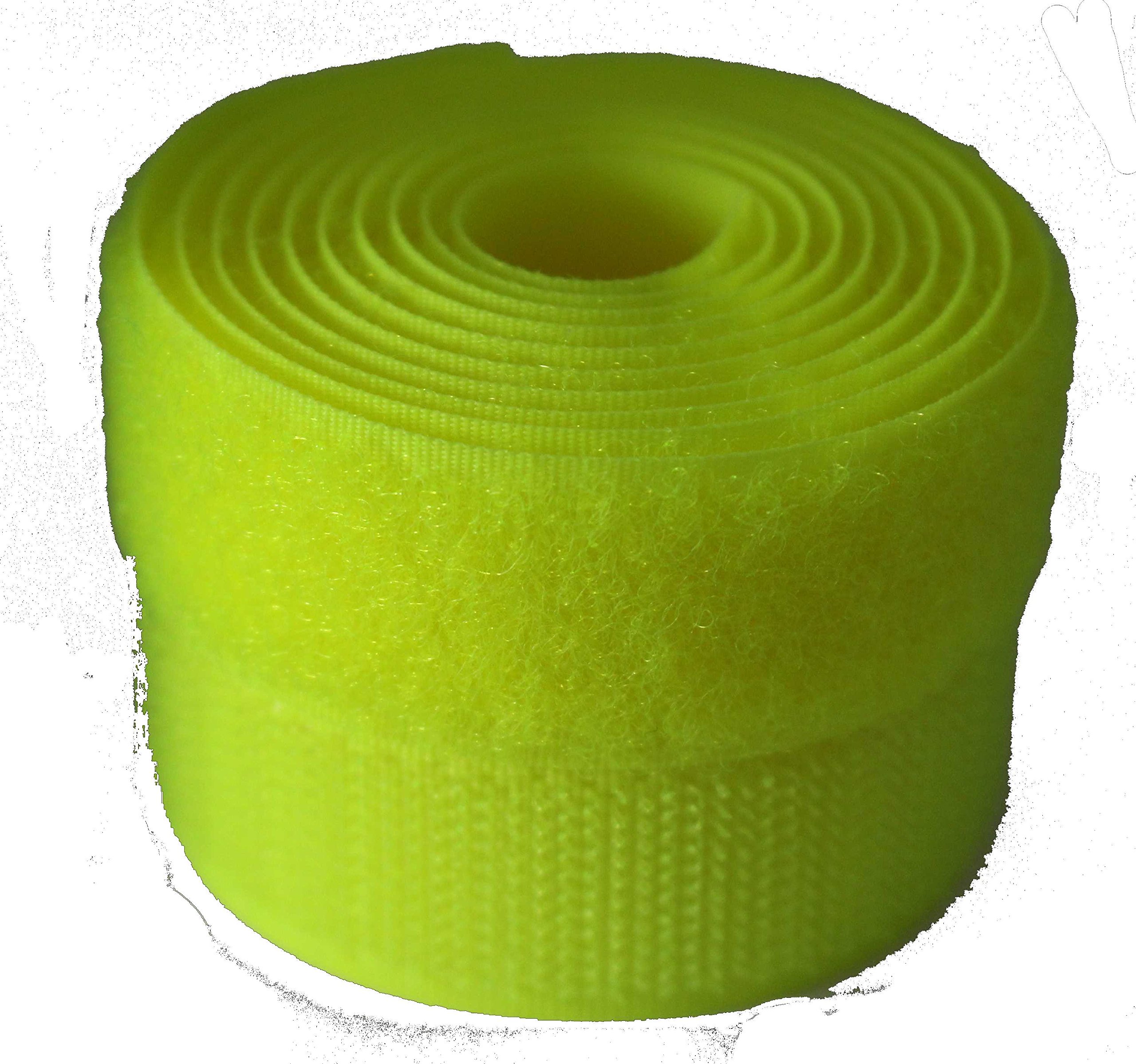 Fluorescent Yellow 20mm Sew-on Hook & Loop Tape Alfatex® Brand supplied by the Velcro Companies - Various Lengths (Length 3m)