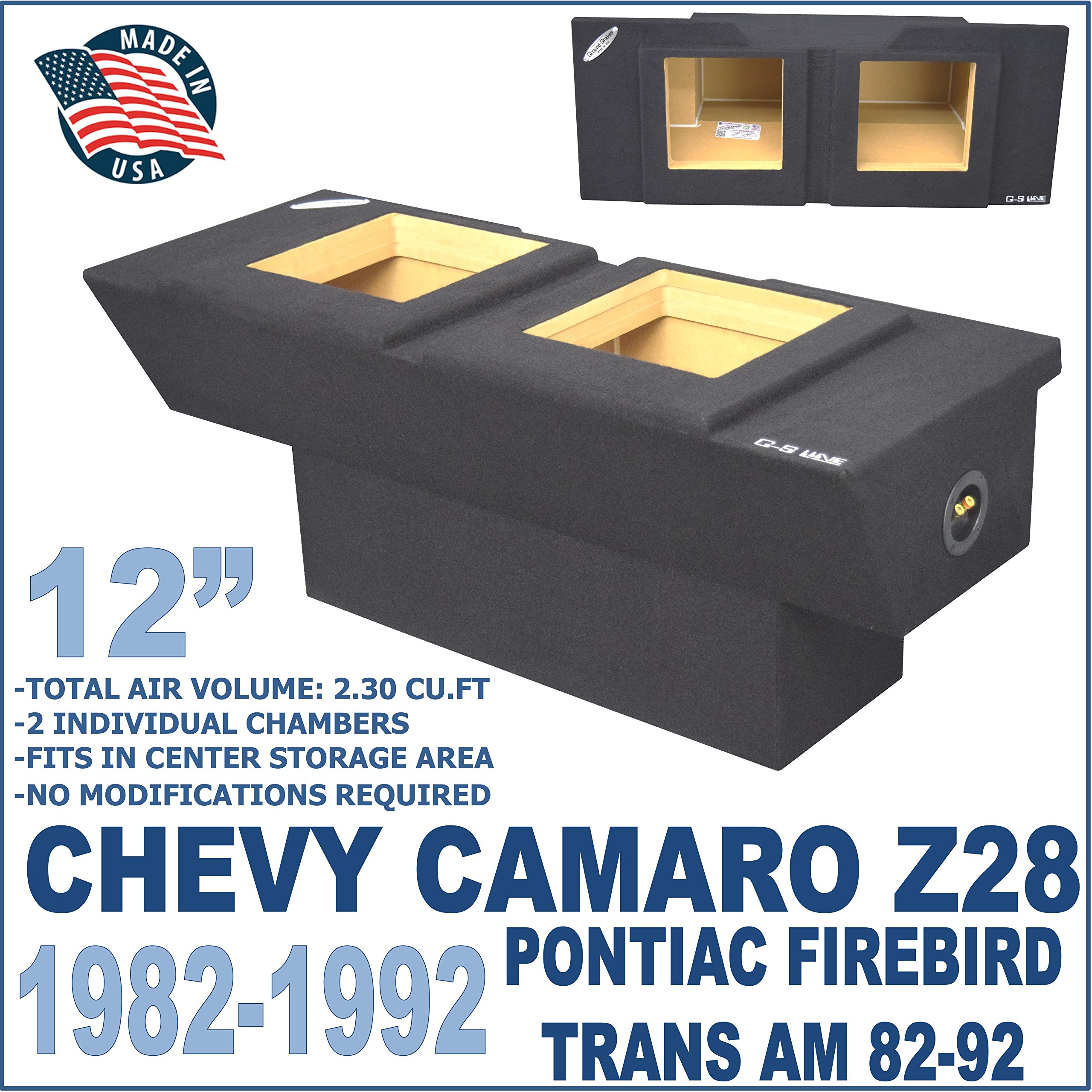 Chevy Camaro Sub Box Z28 12” Pontiac Firebird Trans Am Subwoofer