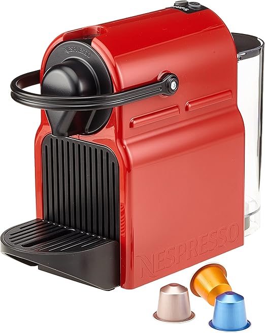 Nespresso Inissia Krups XN100510, Cafetera de Cápsulas, Rojo: Amazon.es: Hogar