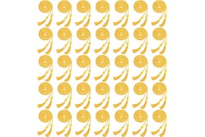 CONAGEL 35 Pieces Graduation Honor Cord Rayon Braided Cords Yard Honor Cord with Tassels Bulk for Bachelor Gown Decoration Graduates Photography（Gold）