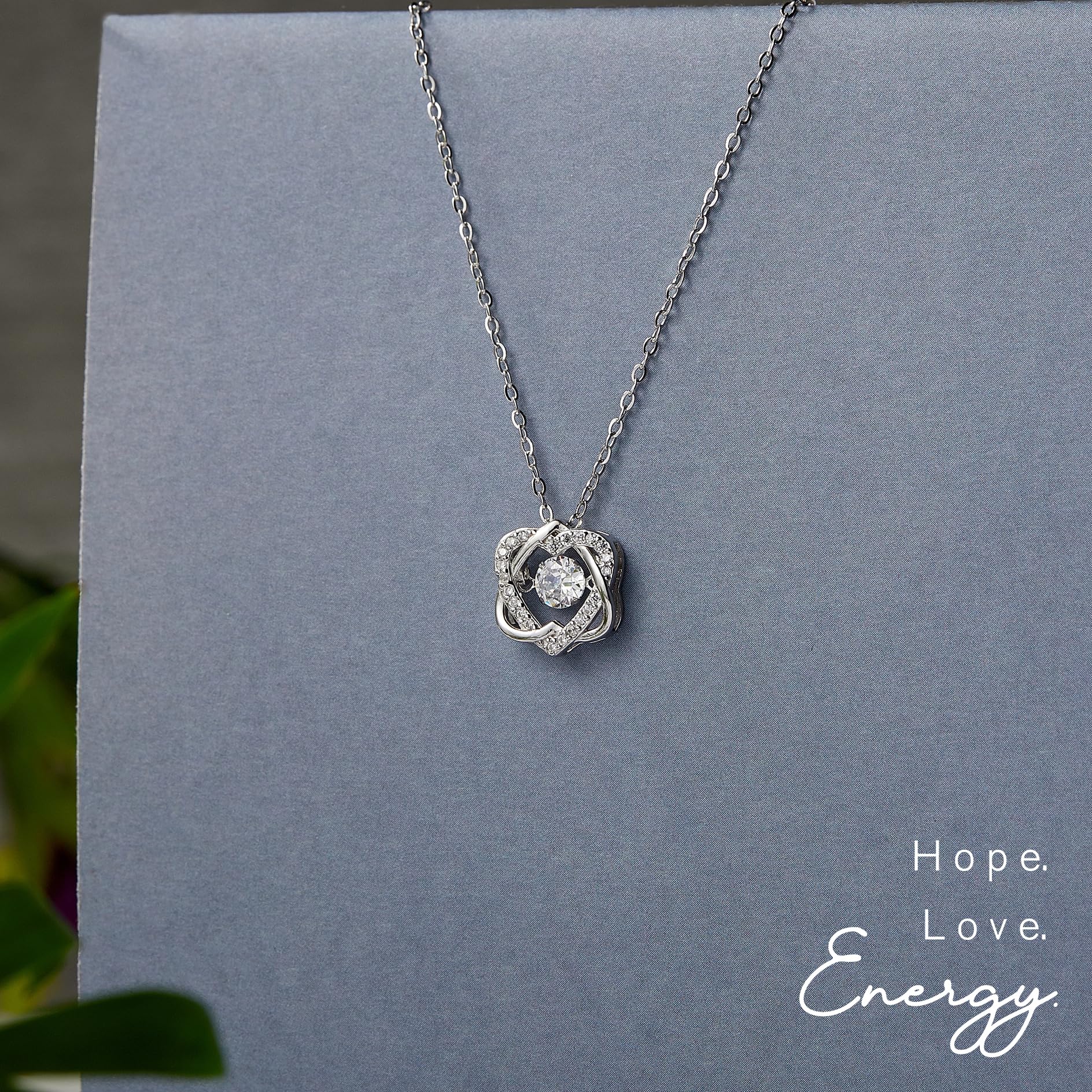 NOURISHLOV Sterling Silver Interlocking 2 Hearts Necklace, Female Godmother Gifts for Goddaughter, Baptism, First Confirmation, Easter, Graduation, Birthday