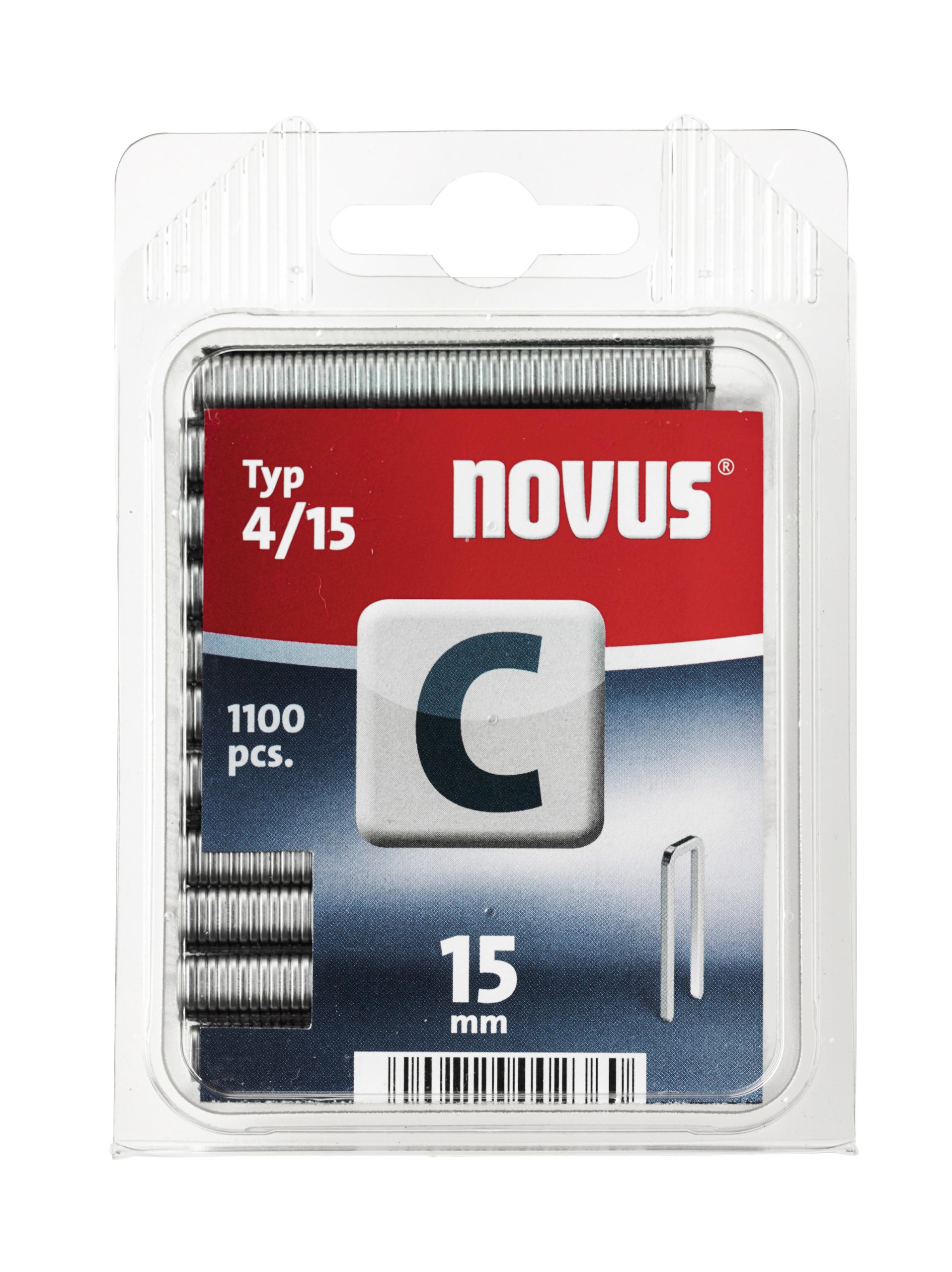 Novus - Typ 4/15 C-15 mm Staples (Pack of 1100) /Stationery