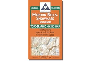 Outdoor Trail Maps Maroon Bells-Snowmass Wilderness - Colorado Topographic Hiking Map (2022)