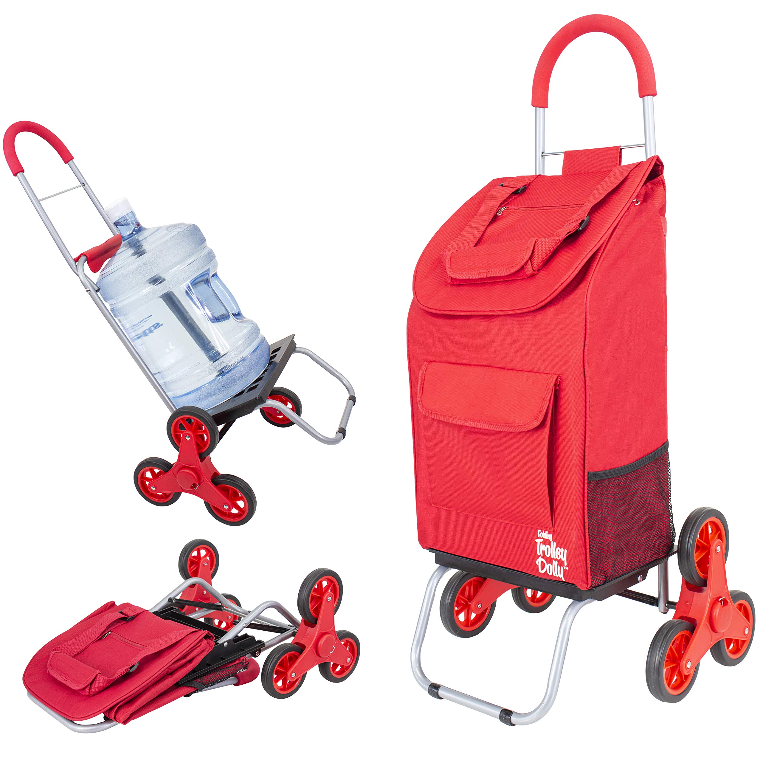 dbest products Stair Climber Trolley Dolly Folding Grocery Cart 3