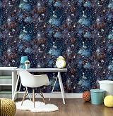 Arthouse Stardust Charcoal Blue Galaxy Stars Glitter Wallpaper 923901 Paste view 5