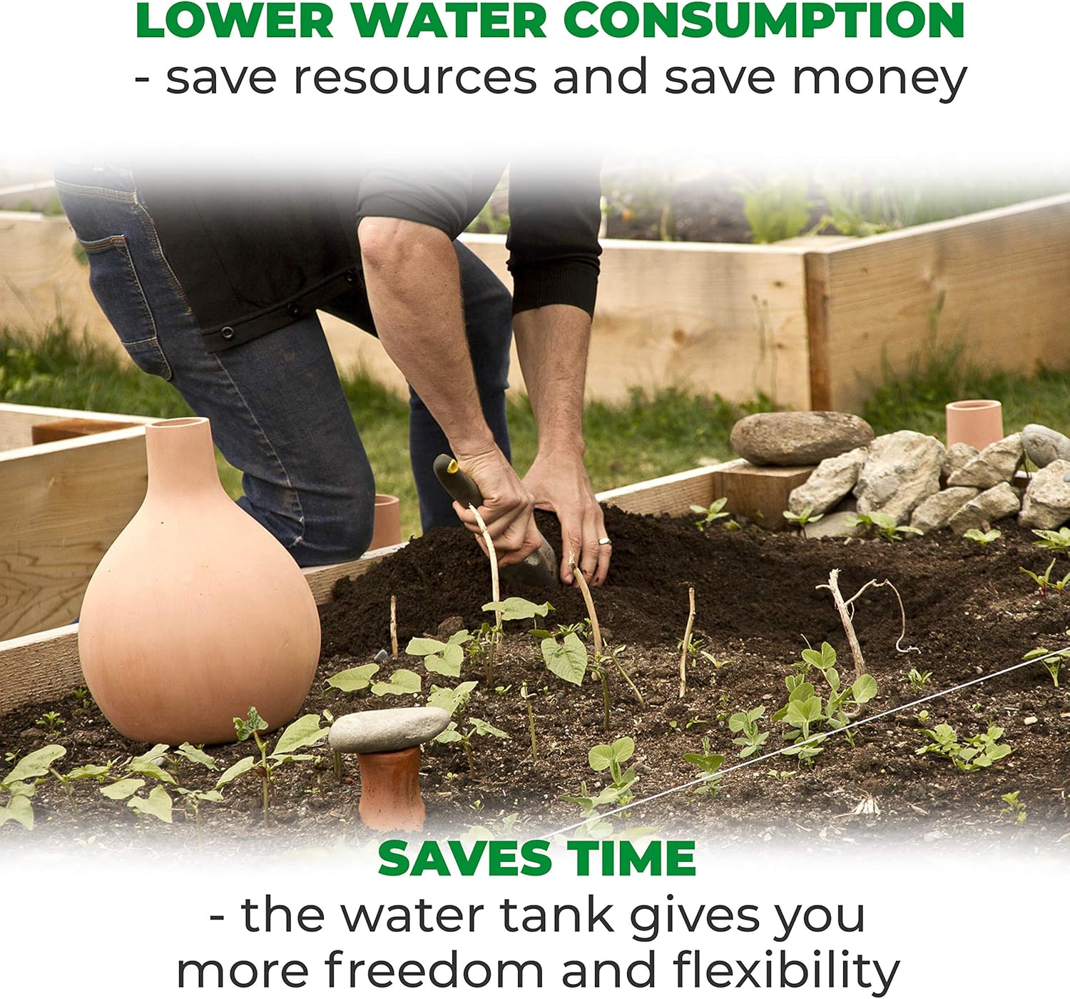 Bio Green HYDRO Max M Watering vessel, Brown, Medium BigaMart