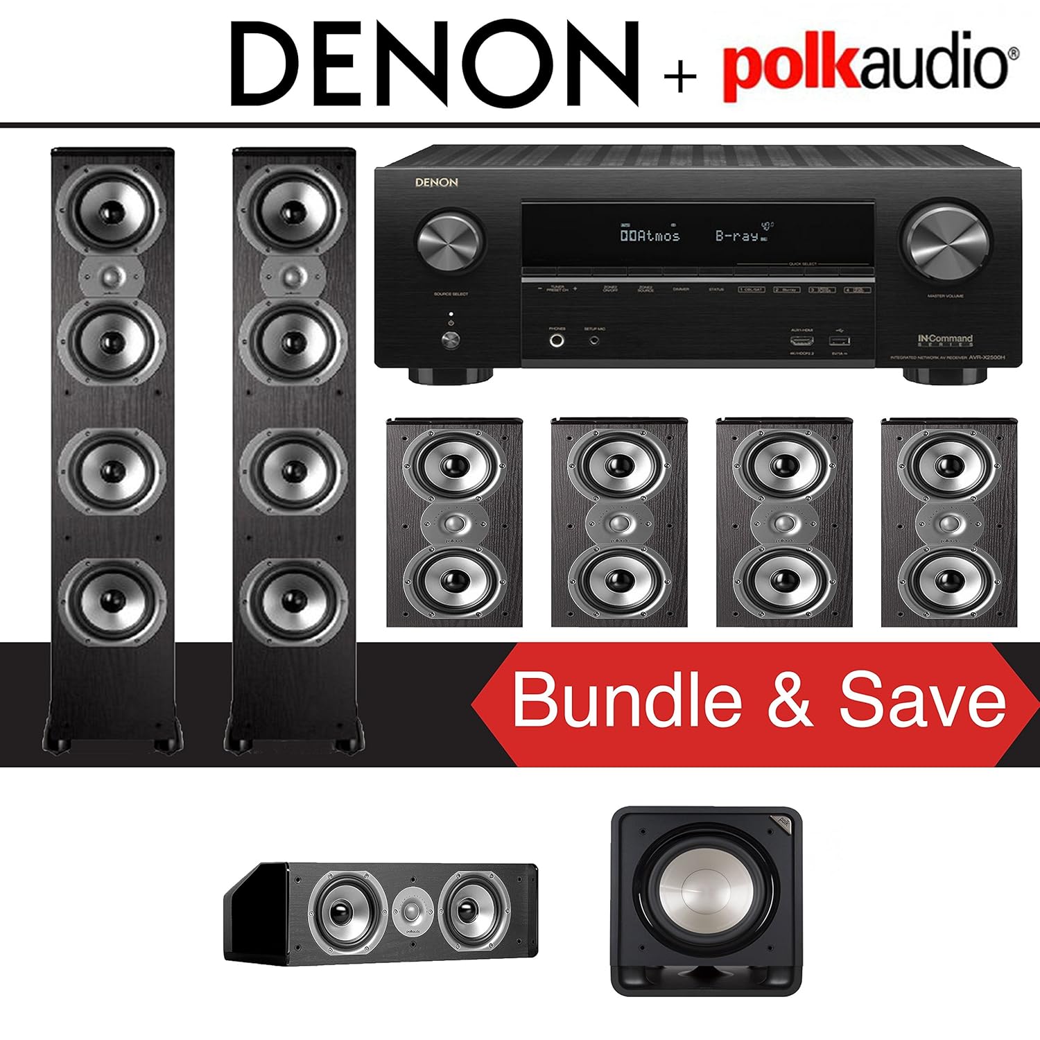 Amazoncom Polk Audio Tsi 500 71 Ch Home Theater Speaker #yamaha #aventage #vs #denon