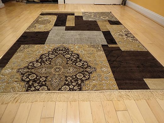 contemporaneo alfombra para sala de estar y cafe 8 x 10 moderno de alfombra para salon negro 5 x 7 seda alfombras modernas seda marron