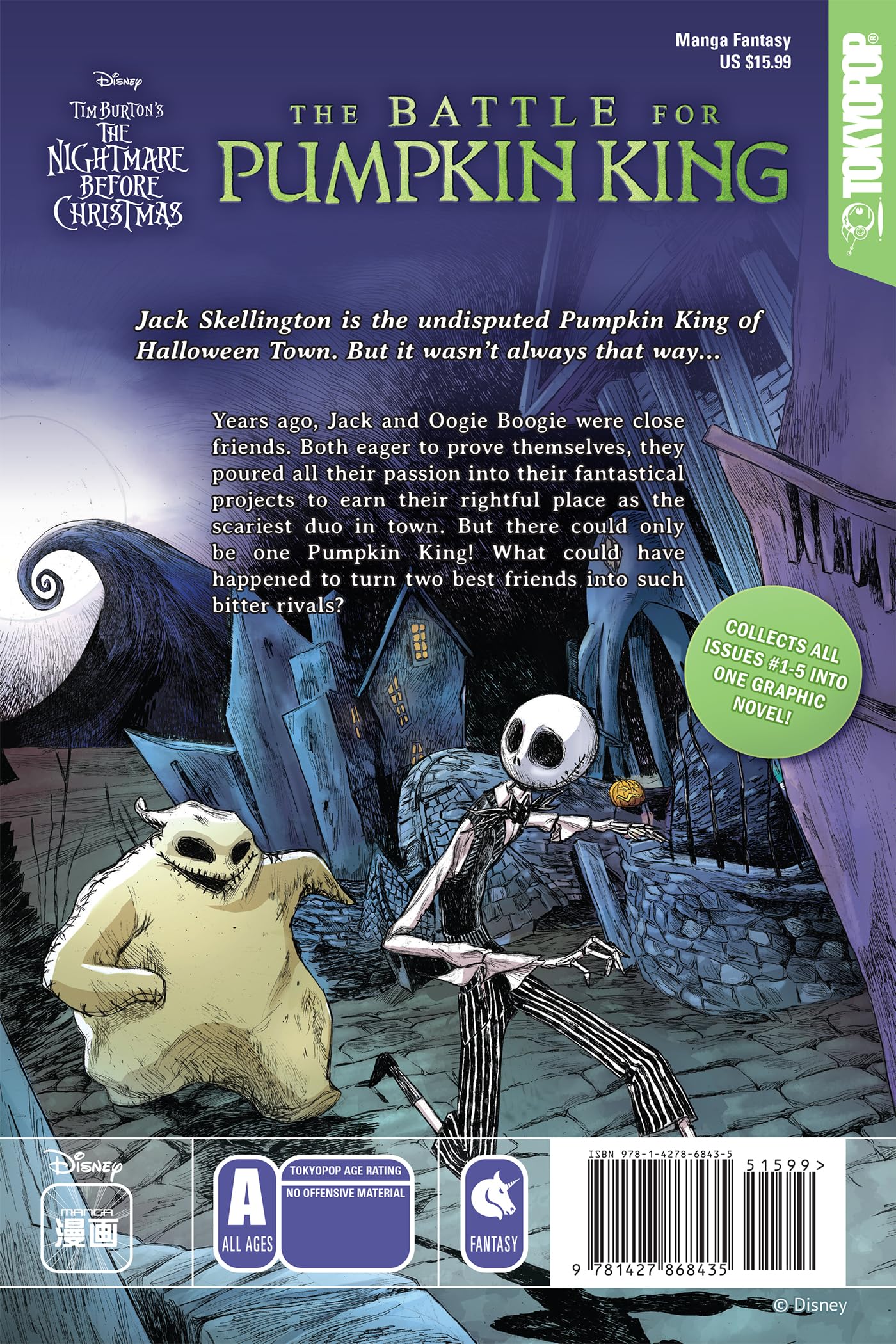 Disney Manga: Tim Burton's The Nightmare Before Christmas - The Battle for Pumpkin King Disney Manga: Tim Burton's The Nightmare Before Christmas - The Battle for Pumpkin King Paperback Kindle
