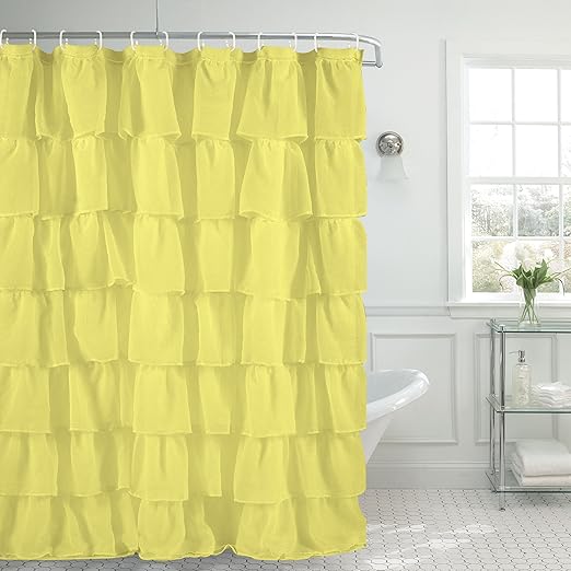 Amazon Com Jody Clarke 1pc Shower Curtain Gypsy Ruffle Bathroom