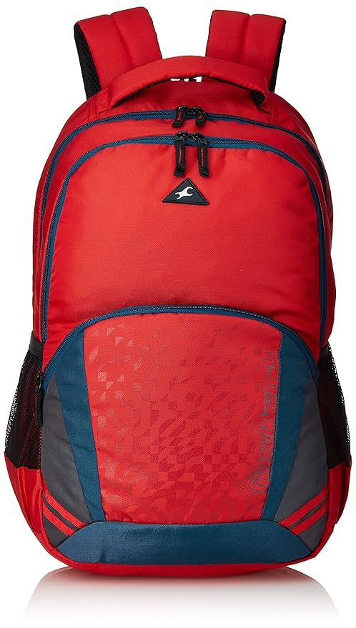 fastrack red backpack