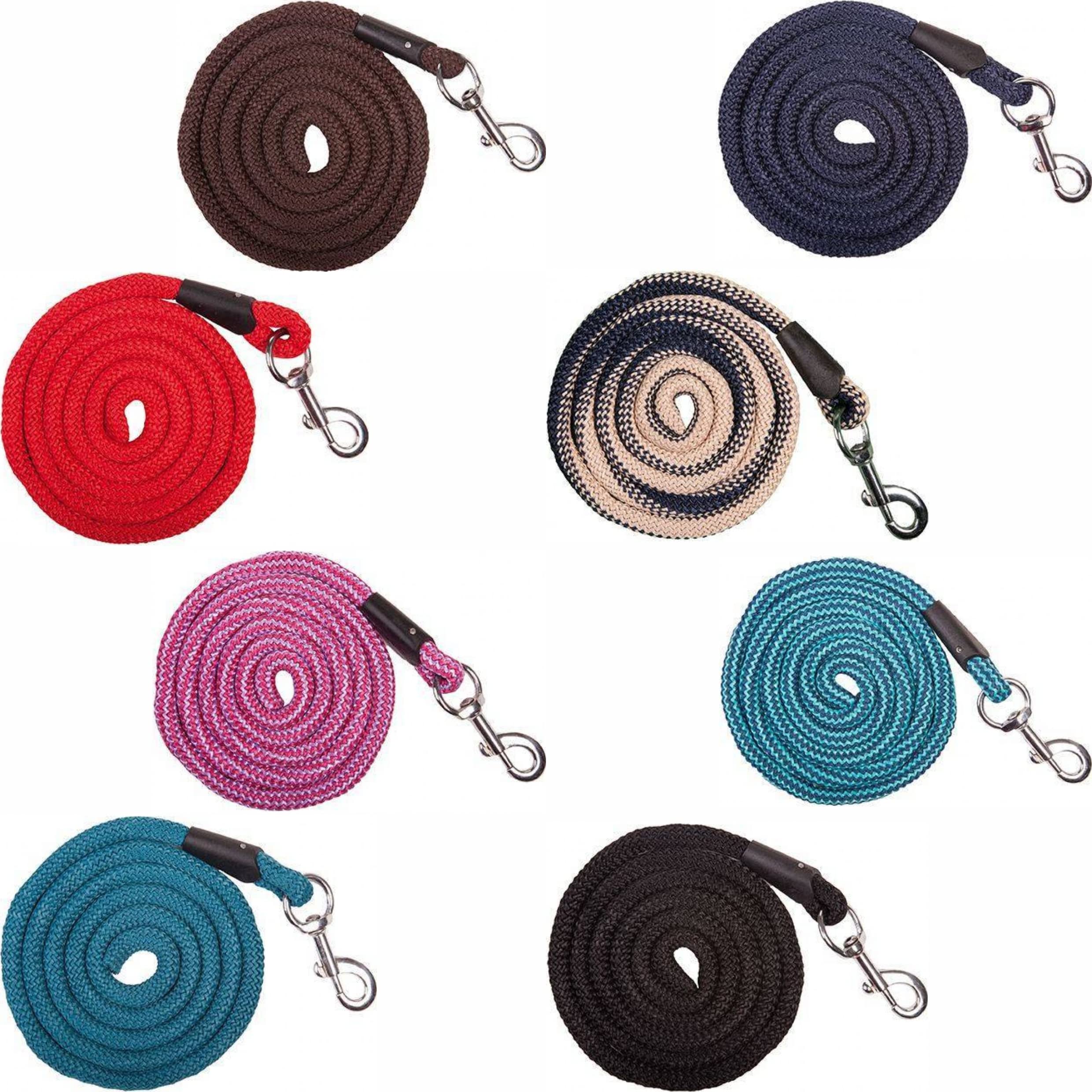 HKM Aachen Lead rope with snap hook Dark Blue/Turquoise 180 cm