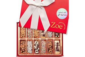 CRAVINGS BY ZOE Biscotti Cookies Chocolate Gift Basket | 12 Count | Chocolate Covered Cookies Gifts | Food Gift Box Candy | Birthday Gifts for Women Men Mom Dad Adults Couples & Families