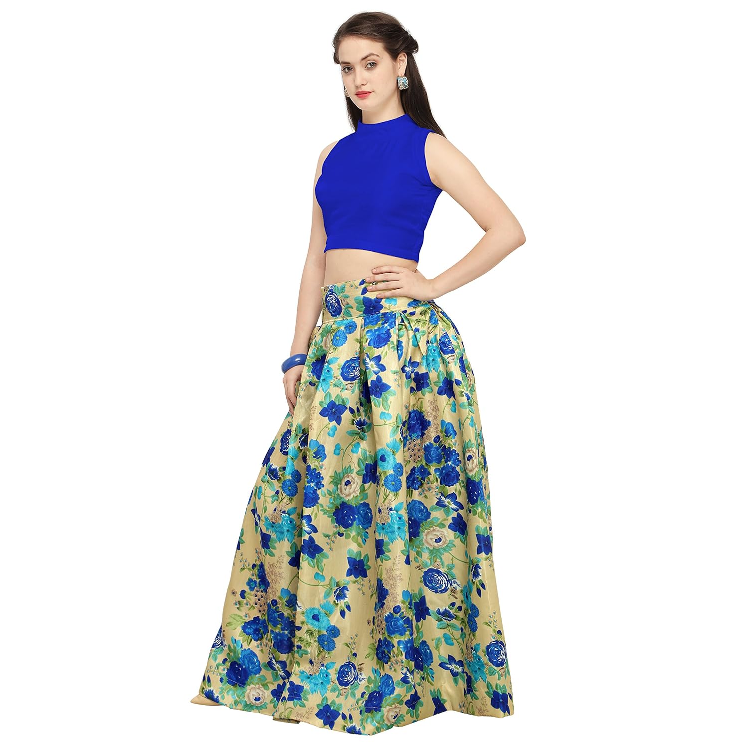 eyesonme satin lehenga choli