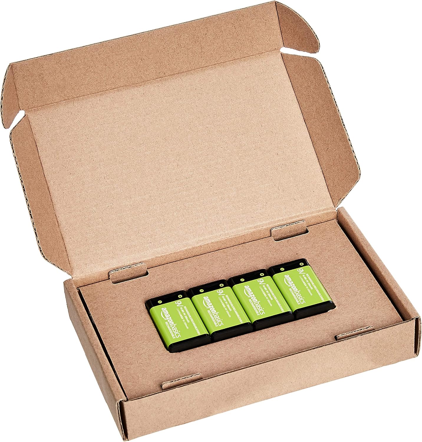 Amazon Basics 4-Pack, Rechargeable 9V NiMH Batteries, 200mAh, Recharge up to 1000x Times , Pre-Charged - Image 5