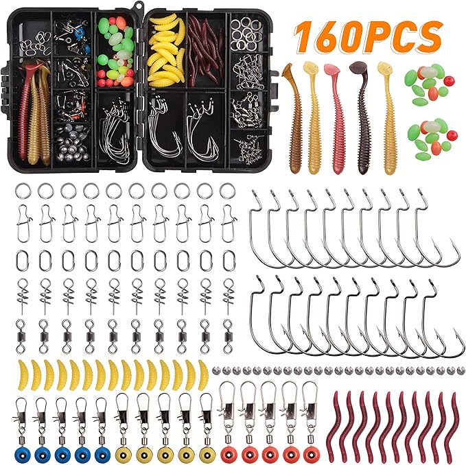 Bass Fishing Tackle Box Kit, Fishing Accessory Starter Kit