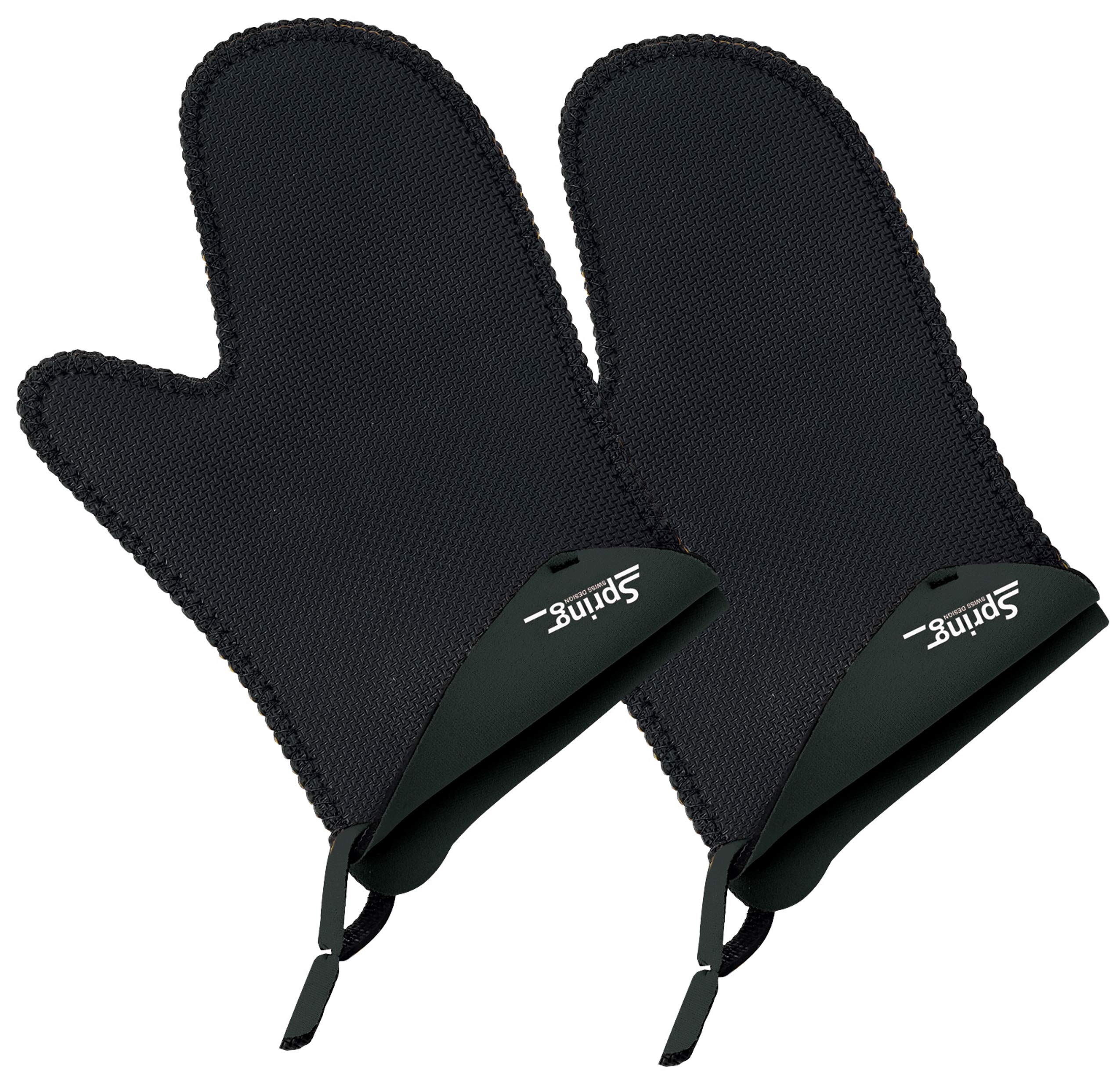 Spring 2094055102 Grip Oven Gloves 1 Pair Long Black — image 1