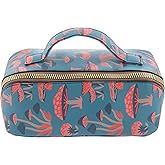 Karma, Small Zip Cosmetic Bag, Makeup Bag for Purse Travel Makeup Pouch Mini Cosmetic Bag for Women, Travel Toiletry Bag Accessories Organizer, Mushroom