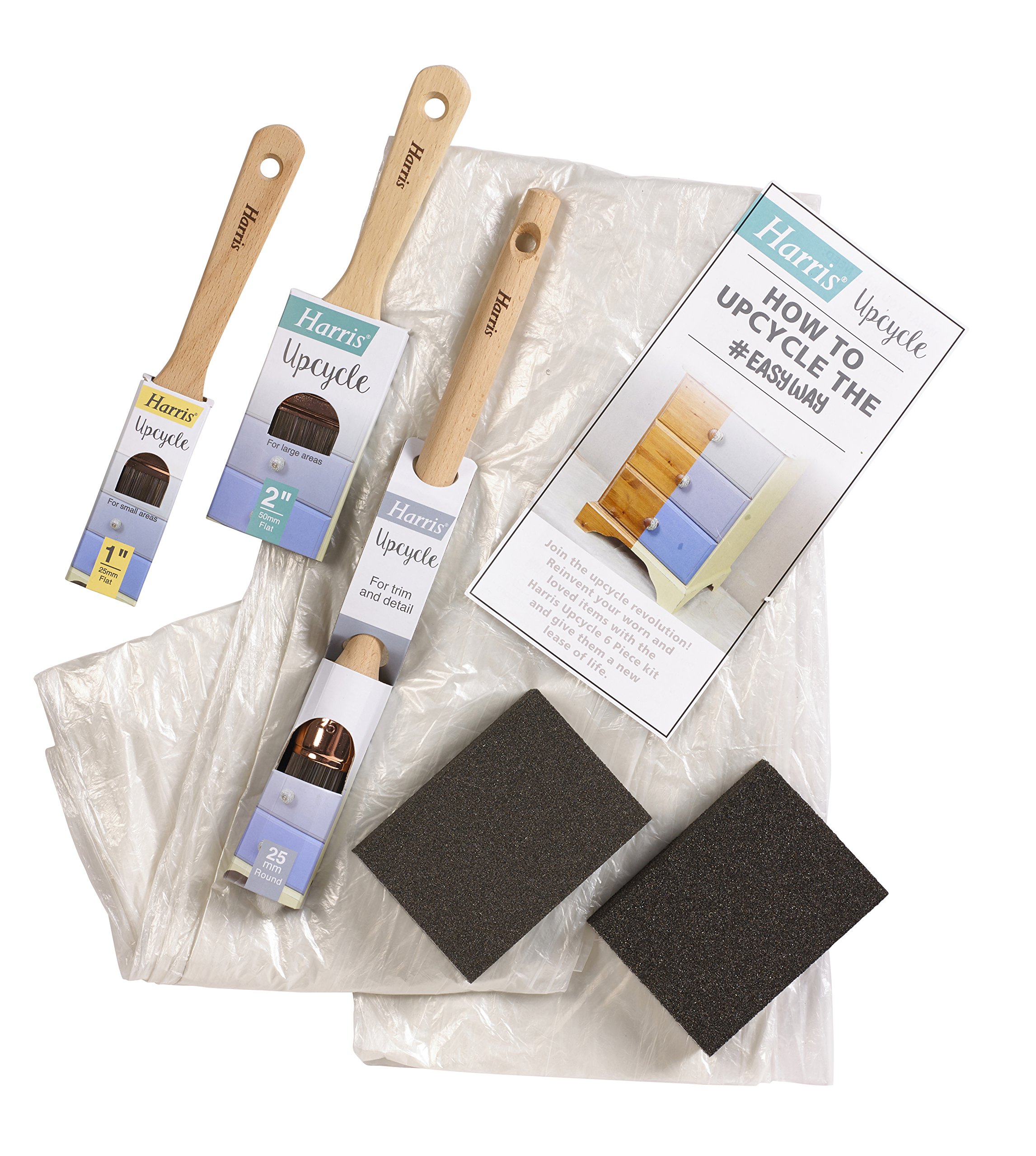 Harris 15390 Upcycle Kit, Grey/Blue/Copper/Natural, Set of 6 Piece