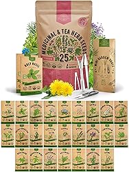 Organo Republic 25 Medicinal & Tea Herb Seeds