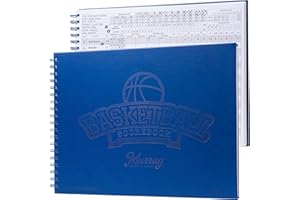 Murray Sporting Goods Premium Basketball Scorebook - 60 Games Score Book Side by Side Stat Keeping Book