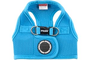PUPPIA International Harness Soft B Vest, Large, Sky Blue