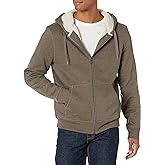Amazon Essentials Hoodie For Men, Sherpa-Lined Full-Zip Fleece Sweatshirt