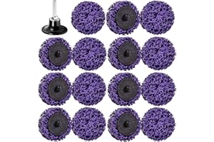 LAIWOO 16 Pack 2" Strip Discs Quick Change Disc Stripping Wheel for Drill, Paint Remover, Cleans Welds Rust Removal Wheel