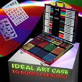 KreativeKraft Art Set for Kids 148 Pcs Colouring Pens Pencils Crayons Markers view 2
