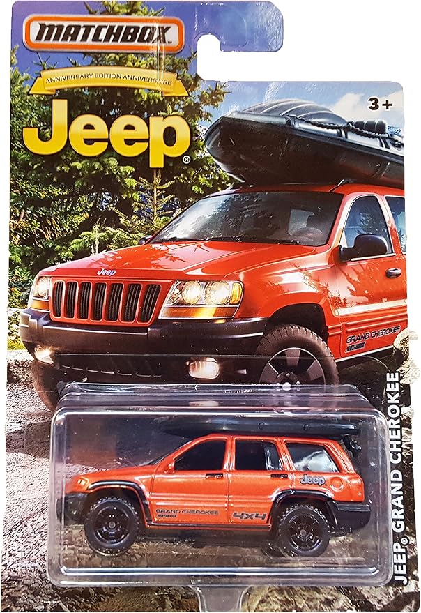 MATCHBOX LIMITED EDITION JEEP ANNIVERSARY EDITION ORANGE JEEP GRAND