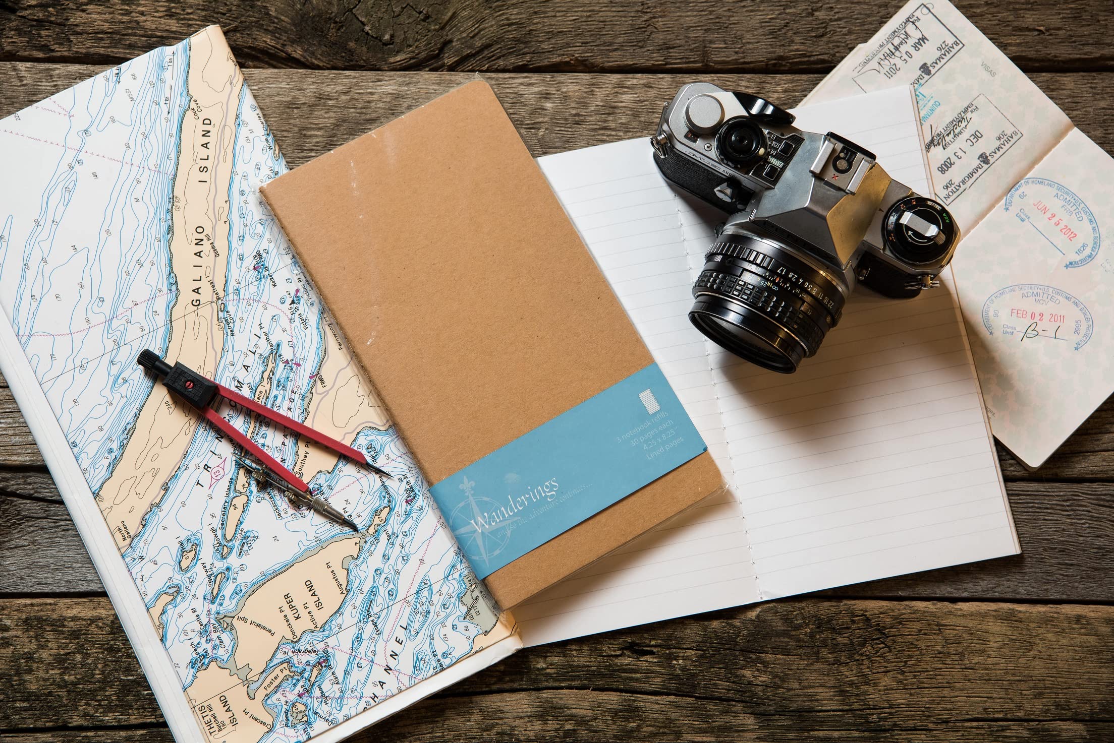WANDERINGS Dotted Regular Size Travelers Notebook Inserts | 4.25