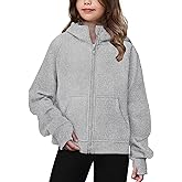 Arshiner Girls Zip Up Hoodies Teen Hooded Sweatshirts Fleece Jackets Kids Fall Fashion Outfits Winter Clothes