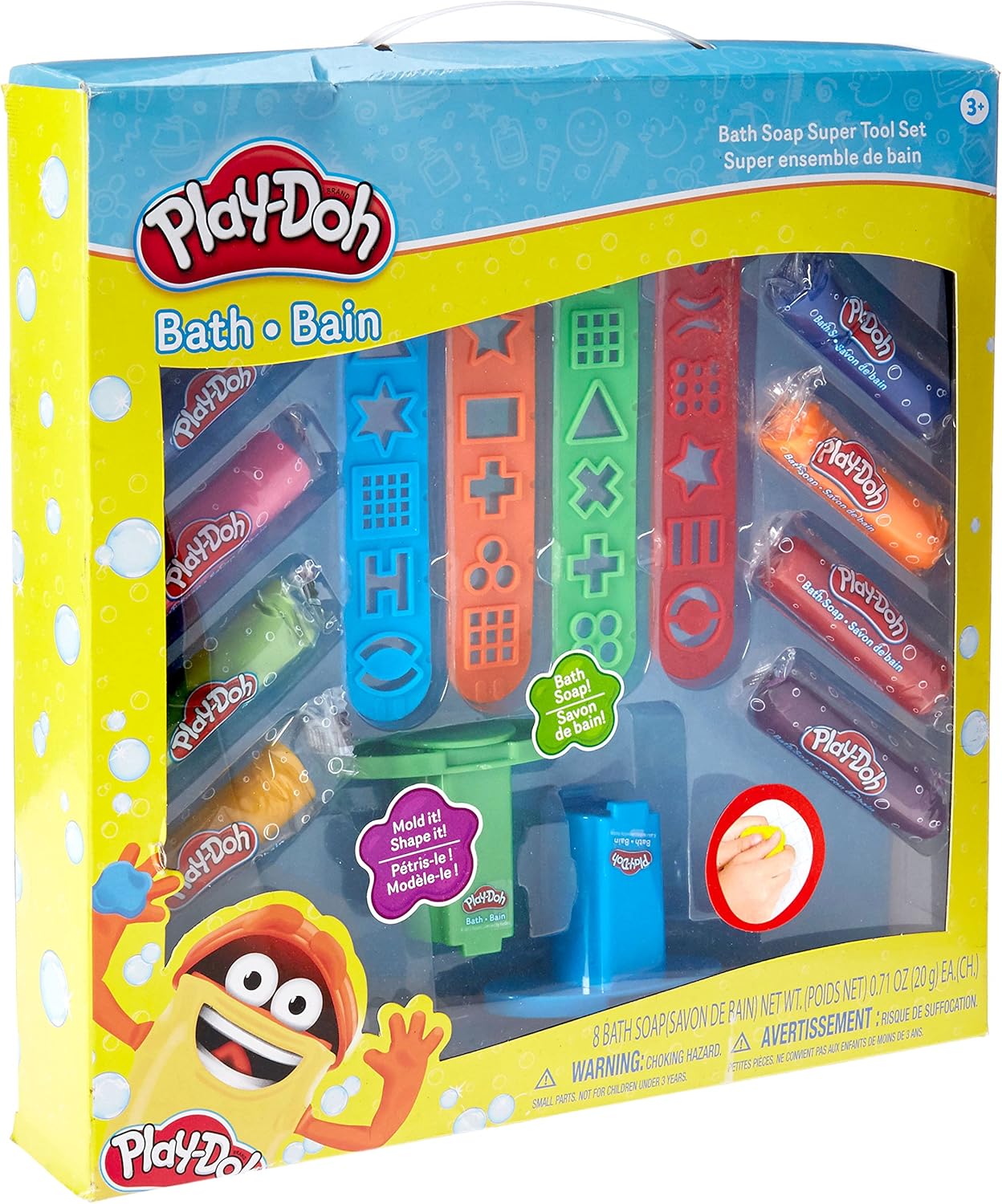 TownleyGirl Play Doh Bath Soap Molder Set With 8 Different Colors Of