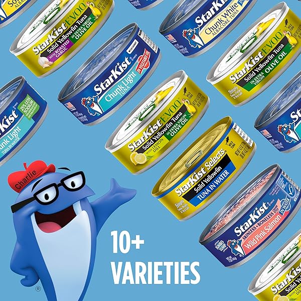 STARKIST CHUNK LIGHT TUNA IN OIL, 5 OZ (12 PACK) CANNED TUNA FISH, WILD CAUGHT, GLUTEN FREE, READY TO EAT, PERFECT FOR SALADS, KETO MEALS AND SNACKS, WITH 20G PROTEIN & 90 CALORIES PER SERVING