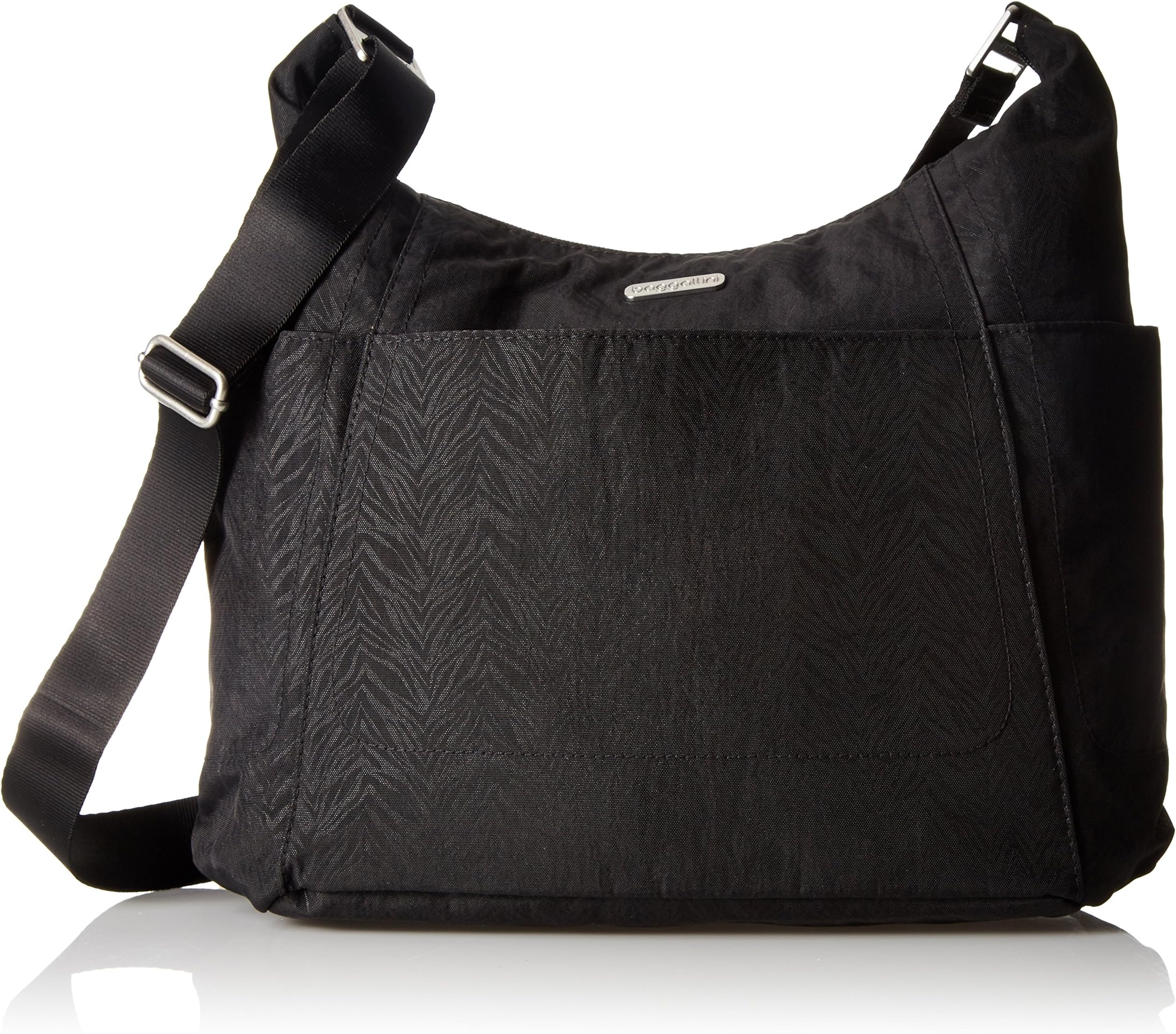 Baggallini Hobo Tote - Lightweight, Water-Resistant Travel Purse With Multiple Pockets and Removable Wristlet