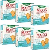 Mary's Gone Crackers Organic Real Thin Crackers - Gluten-Free, NON-GMO, Vegan &amp; Whole Grain, Sea Salt, 4 Ounce (Pack of 6)