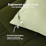 HIG 3 Piece Olive Green Reversible Duvet Set King 240x220 OEKO-TEX 10.5 Tog view 4