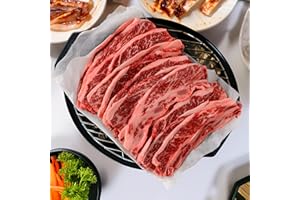 [15 Pound] USDA Choice Angus Beef Chuck Flanken Style Short Ribs, Bone-In – Ideal for Grilling & Kalbi BBQ – Shipped Frozen w
