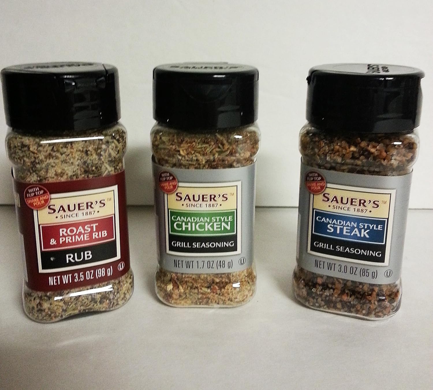 Sauer's Grill Seasoning Canadian Style Steak Chicken and