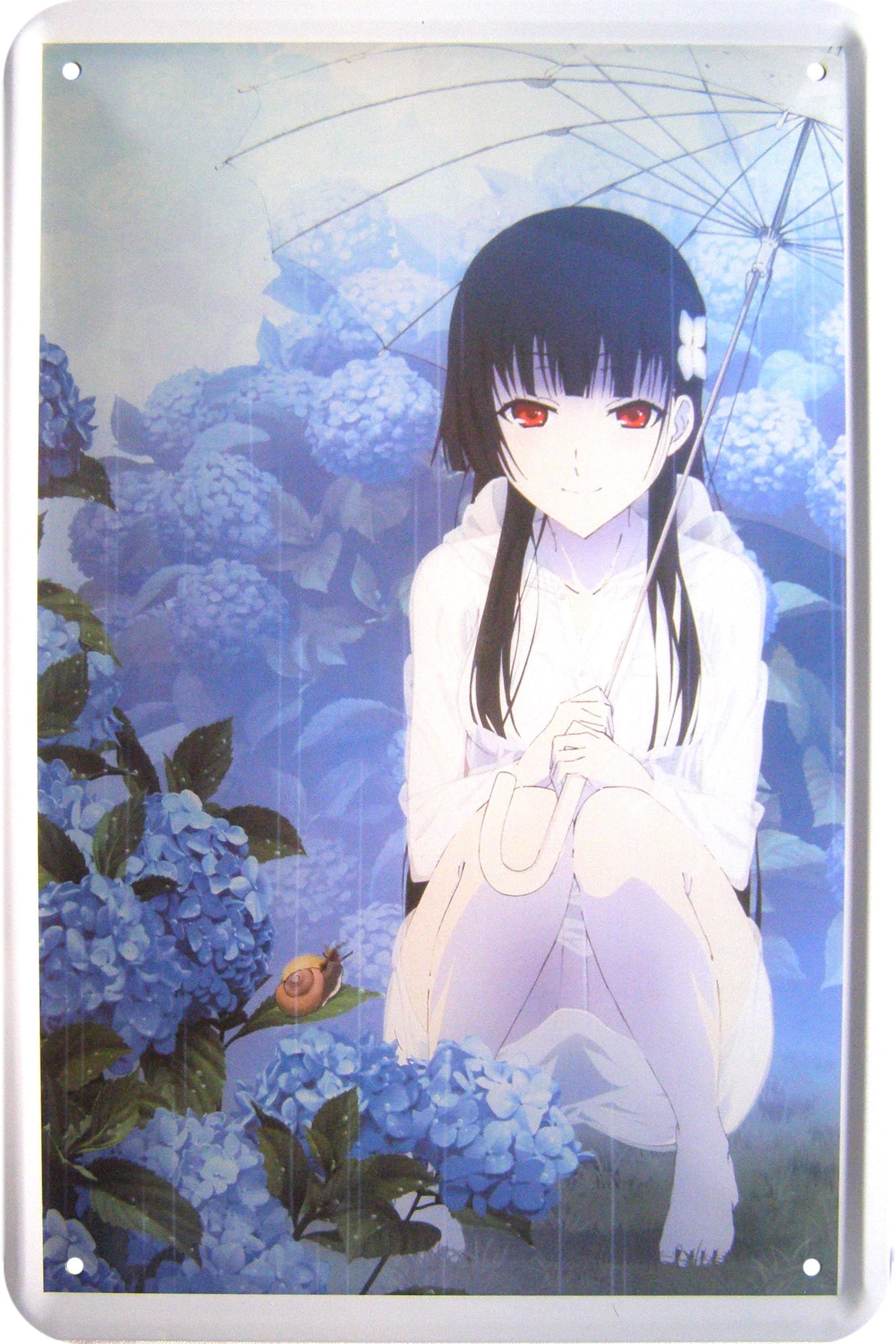 Decorative Tin Sign with Japanese Manga Design