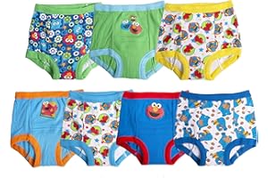 Sesame Street Unisex Toddler Potty Training Pants with Elmo, Cookie Monster and Big Bird with Stickers & Success Chart