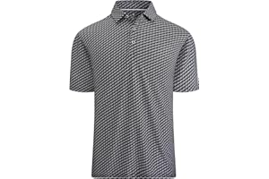 DEER LADY Mens Golf Shirts Short Sleeve Moisture Wicking Dry Fit Performance Athletic Polo Shirt